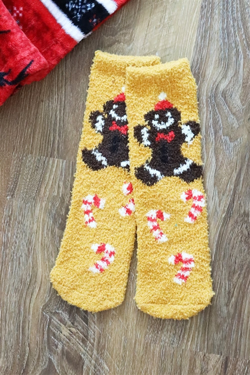 Christmas Fuzzy Socks Set 12 Pairs 6 Design 2 Pairs Each
