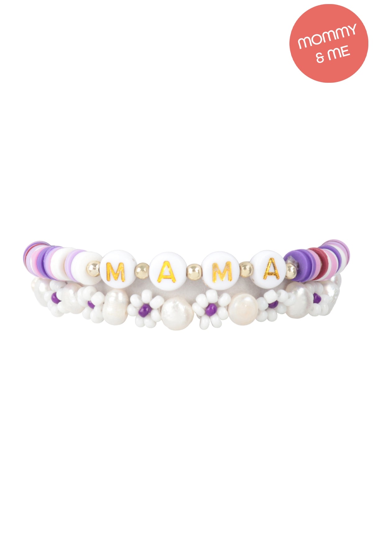 Mama & Mini Fimo Flower Bracelet Set