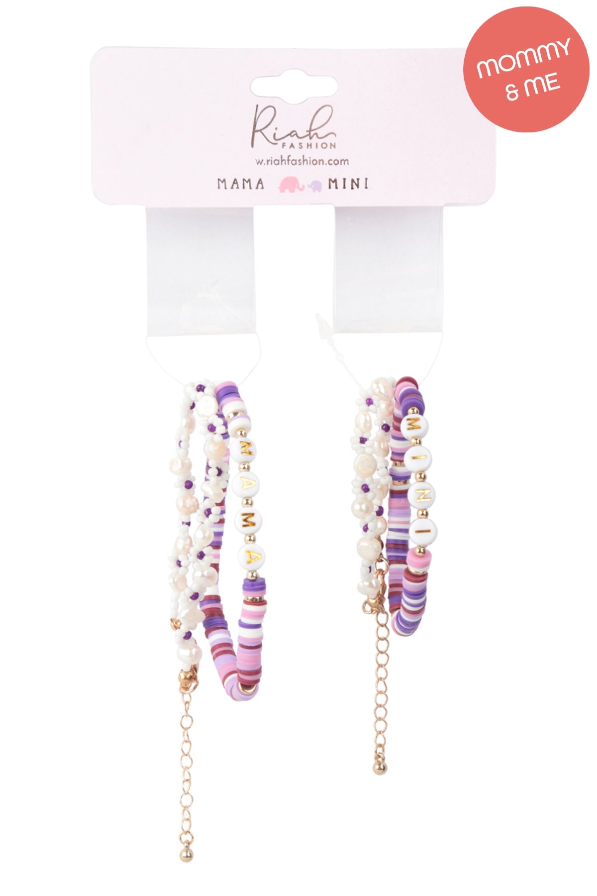 Mama & Mini Fimo Flower Bracelet Set