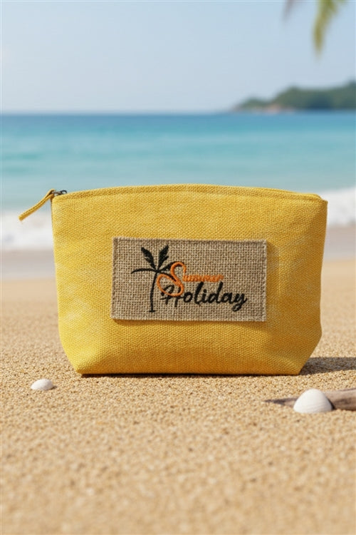 Holiday Patch Vintage Cosmetic Pouch