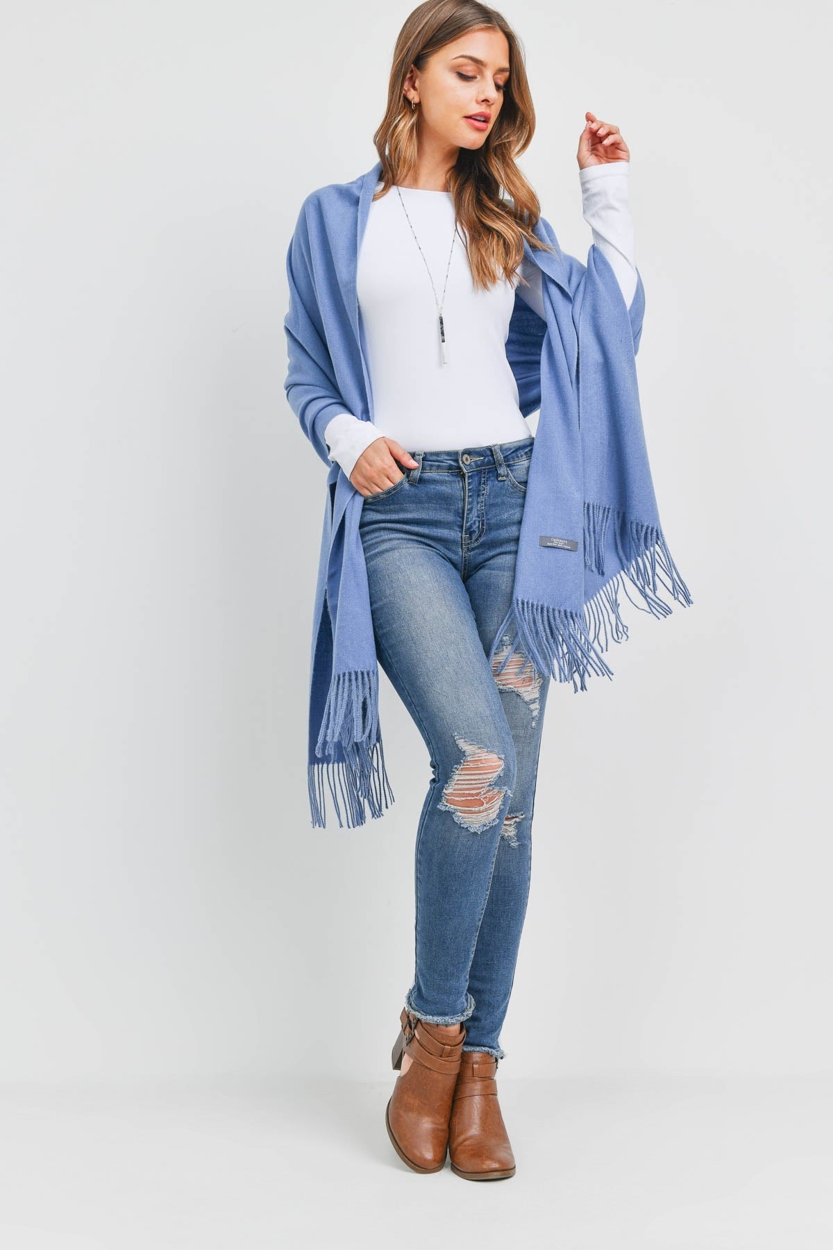 Super Soft Solid Cashmere Feel Scarf