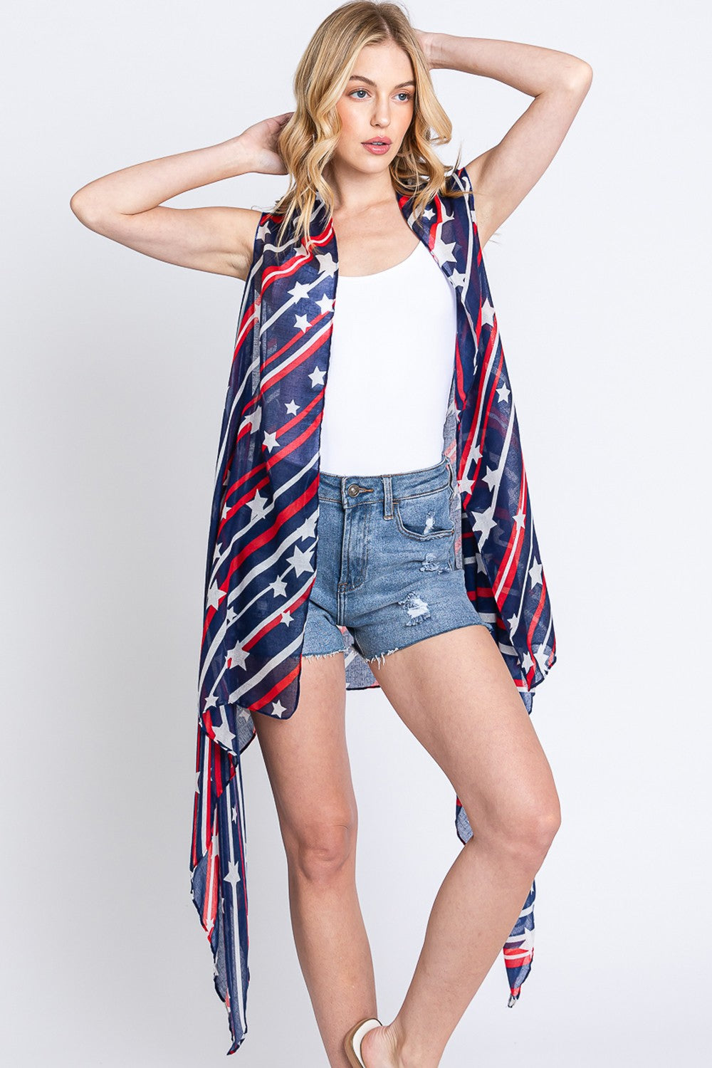 Patriotic Lightweight American Flag Vest