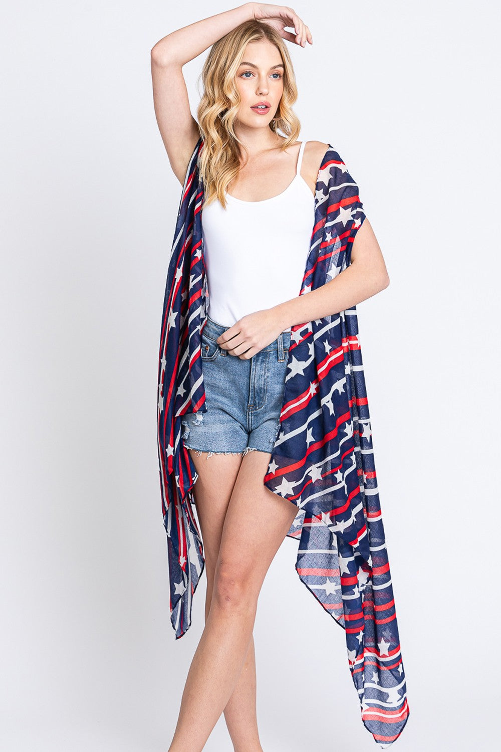 Patriotic Lightweight American Flag Vest
