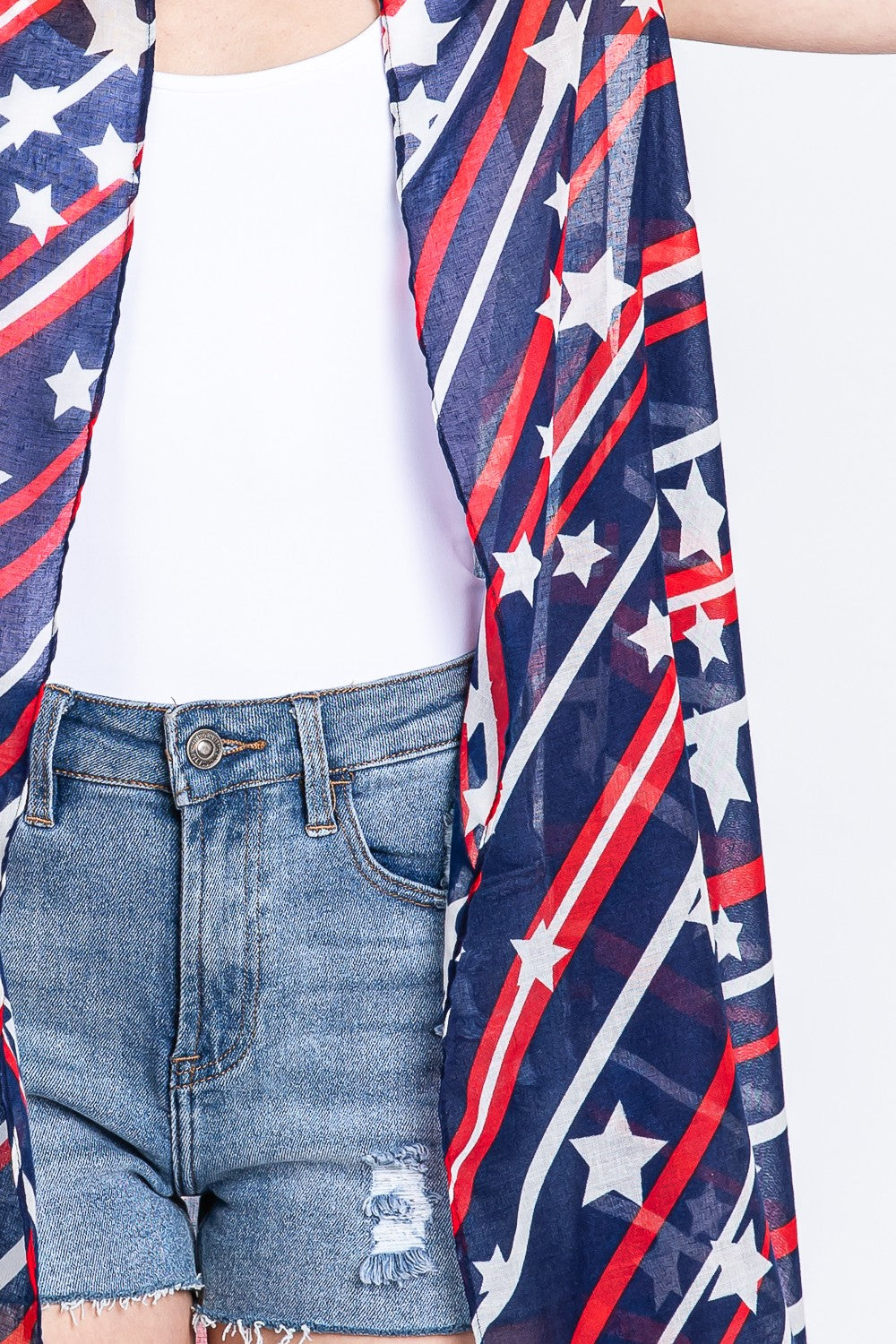 Patriotic Lightweight American Flag Vest