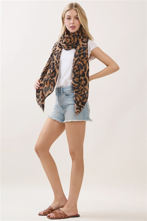 Leopard Print Scarf