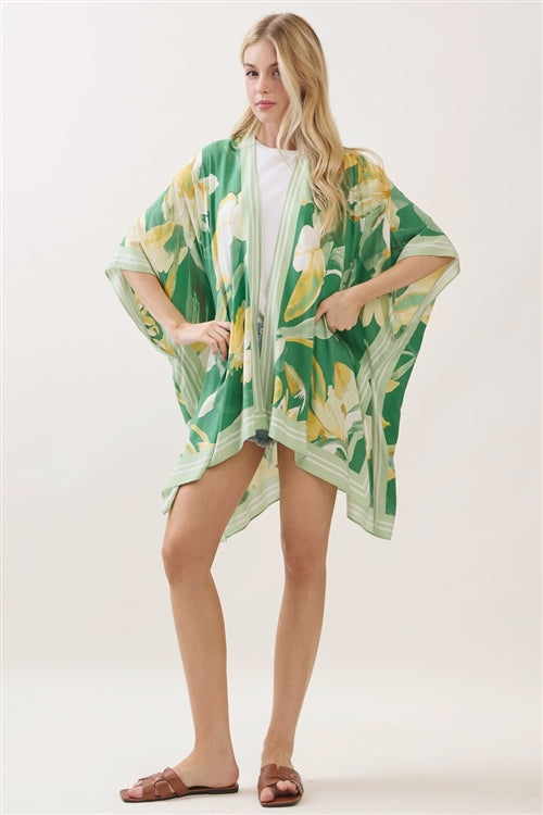 Floral Print Kimono