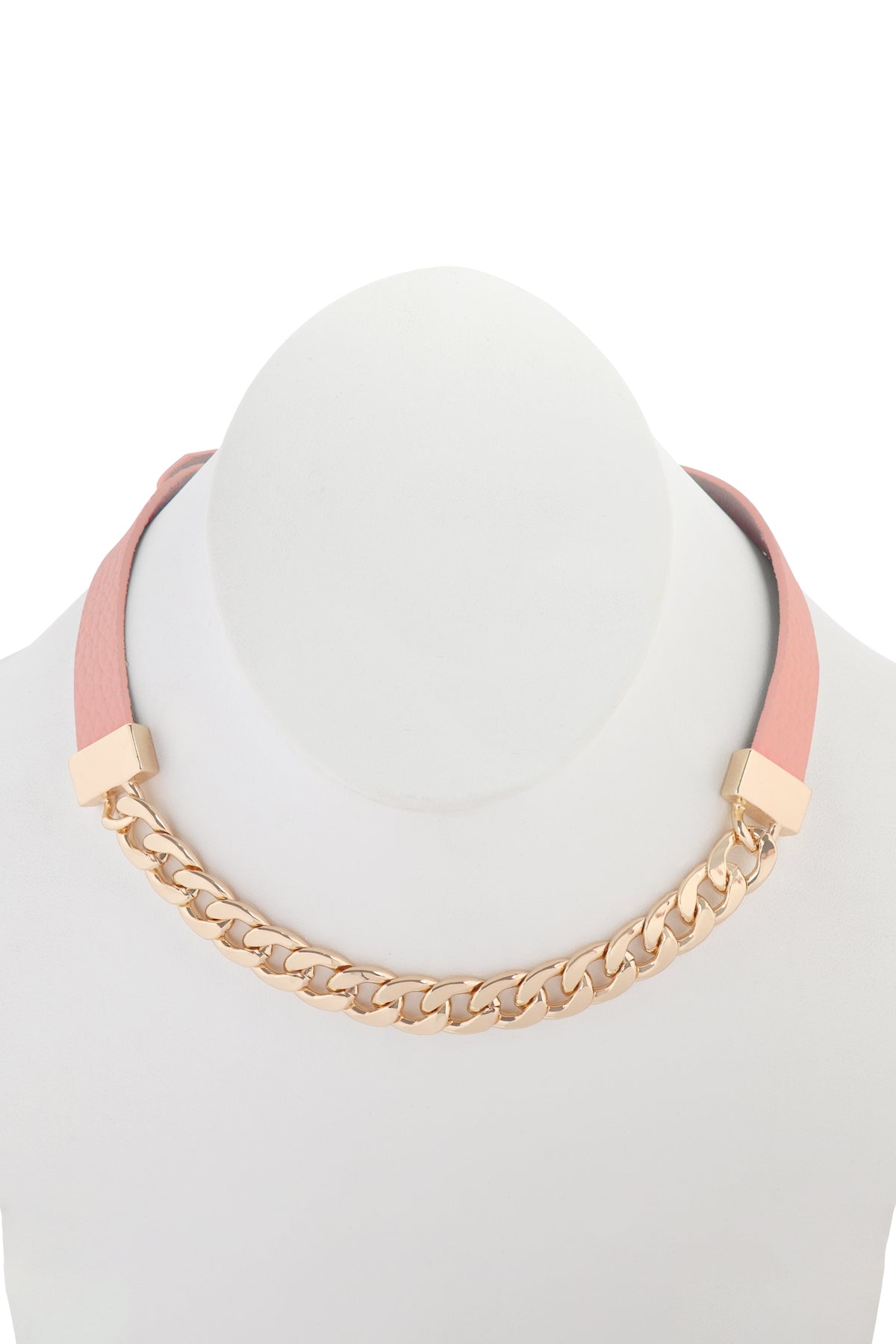 Leather-Chain Choker Bracelet
