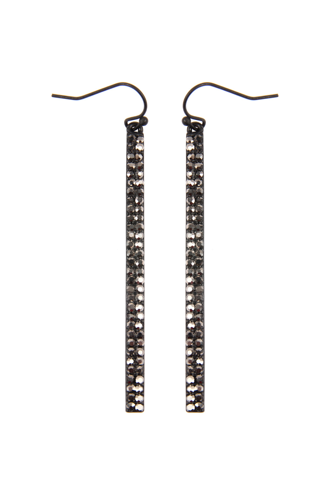 Rhinestone Bar Drop Earrings