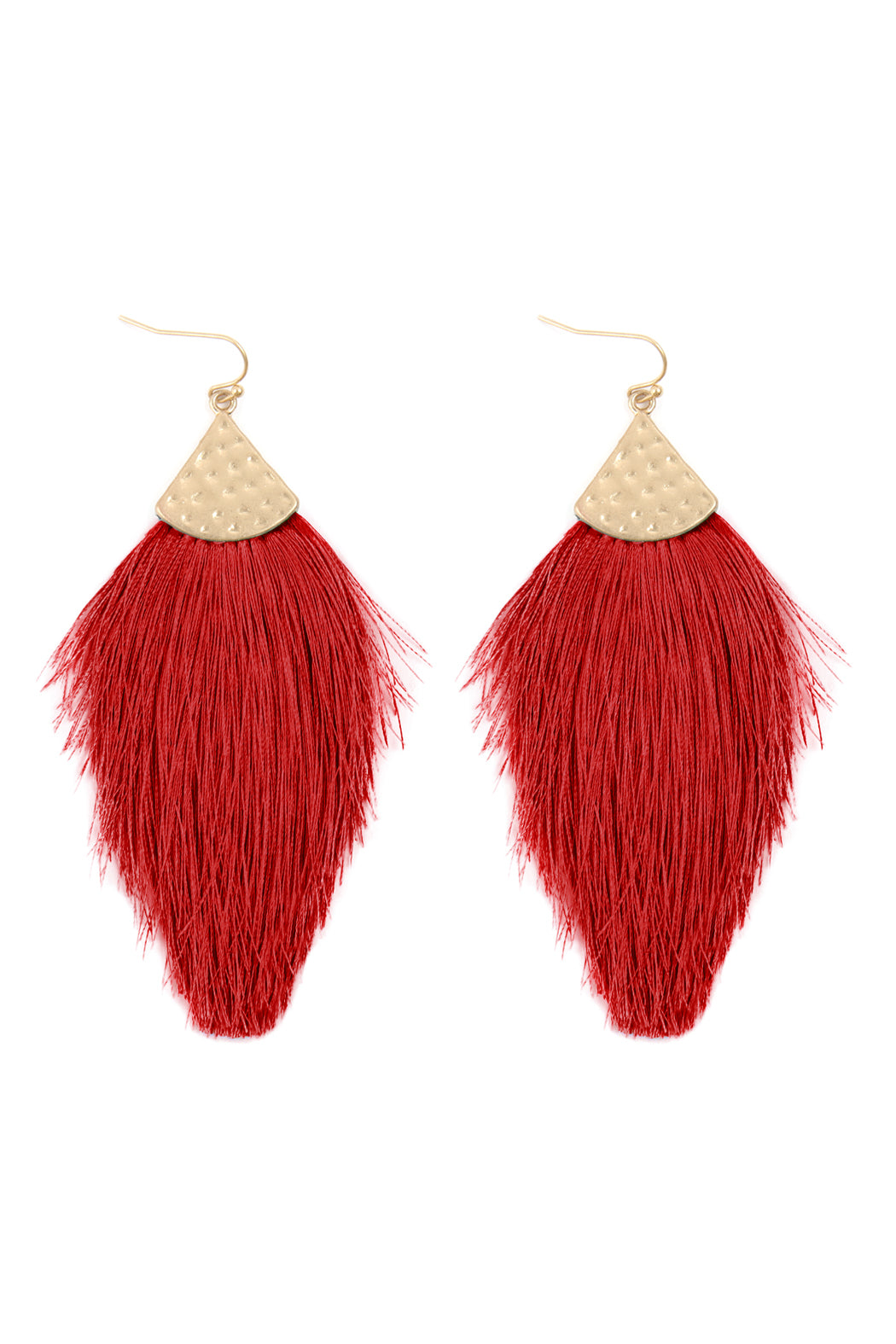 Thread Tassel Drop Earrings / 6PC
