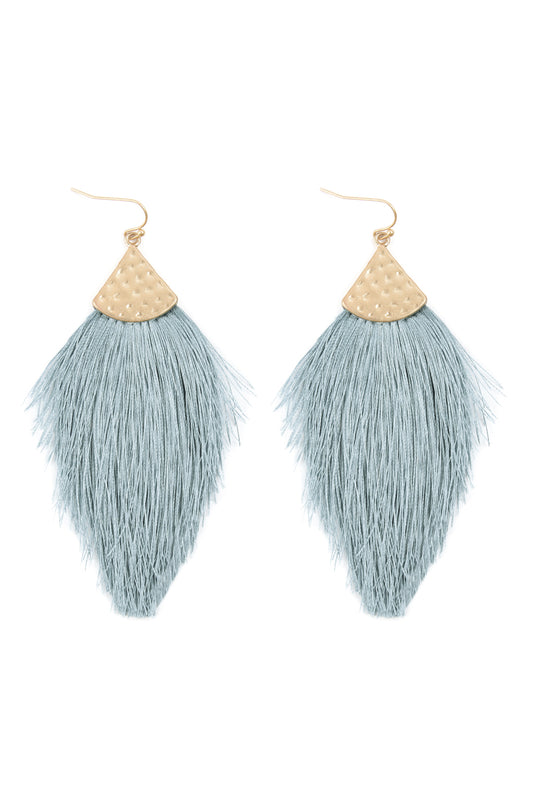 Thread Tassel Drop Earrings / 1PC