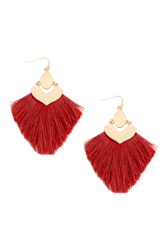 Fringe Tassel Drop Earrings / 1PAIRS