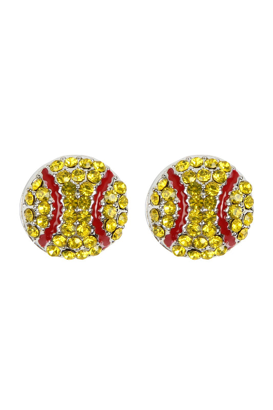 Rhinestone Post Earrings