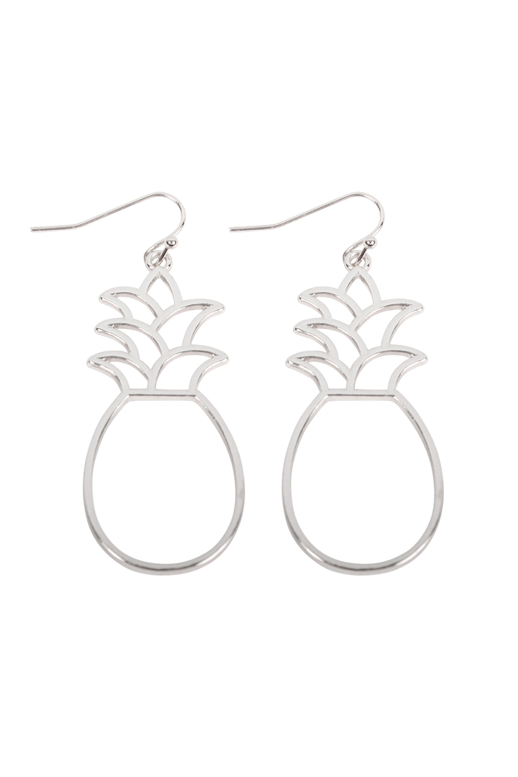 Pineapple Open Wire Hook Dangling Earrings / 1PAIR