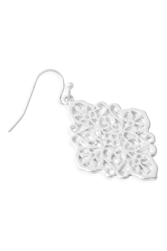 Moroccan Filigree Drop Earrings