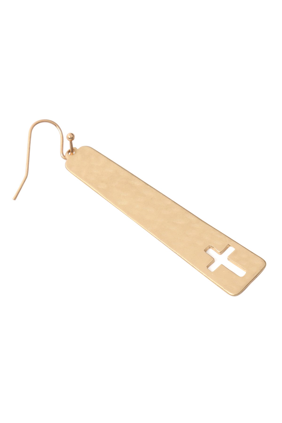 Open Cross Drop Earrings