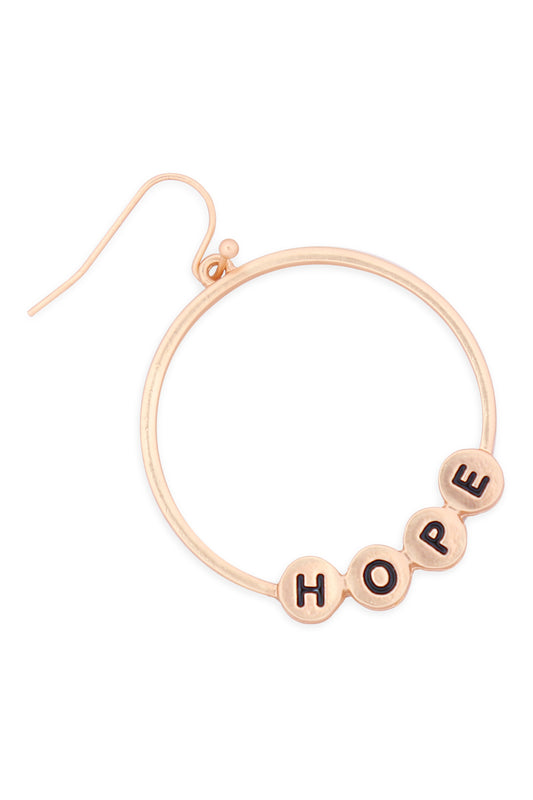 Charm Hoop Drop Earrings
