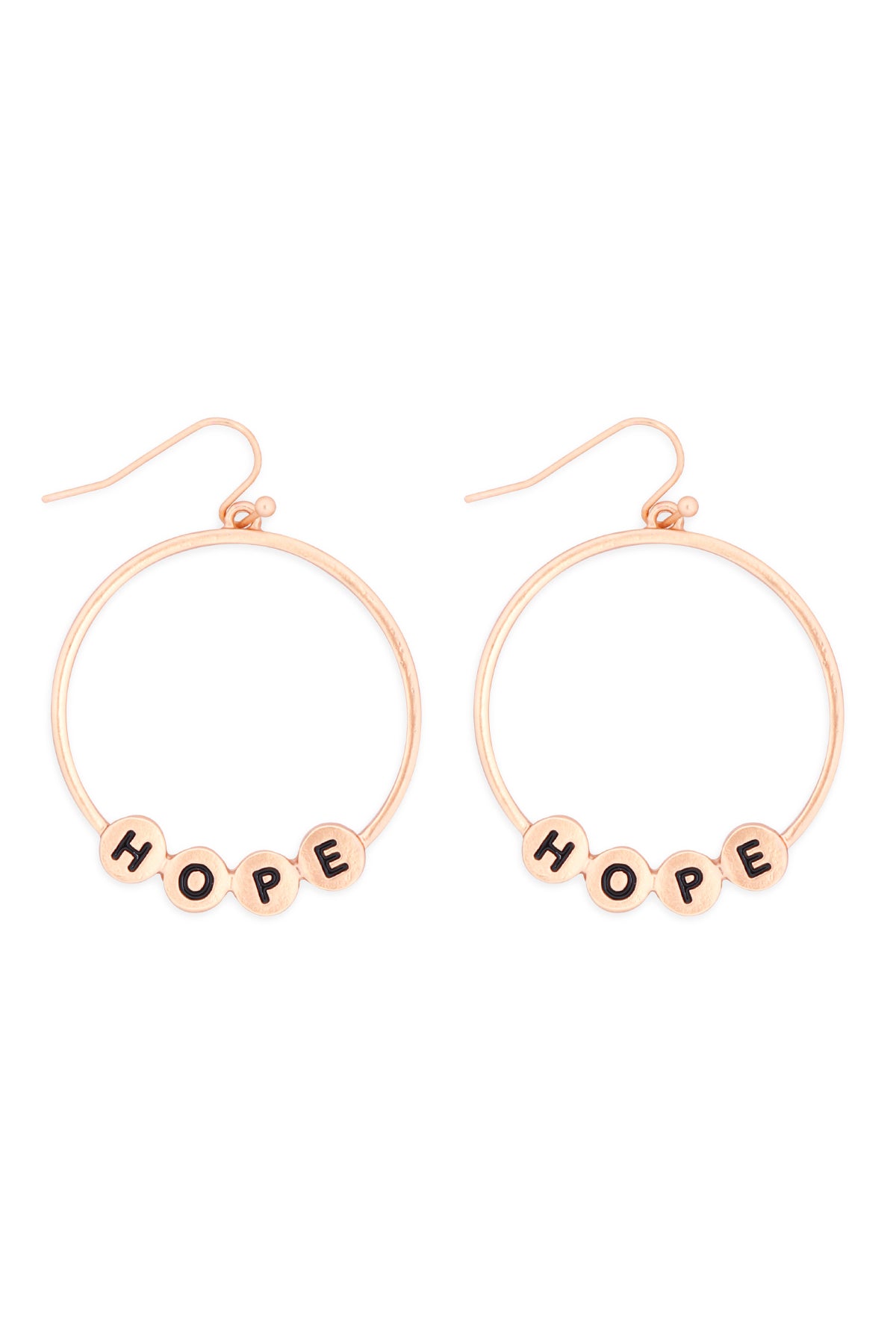 Charm Hoop Drop Earrings