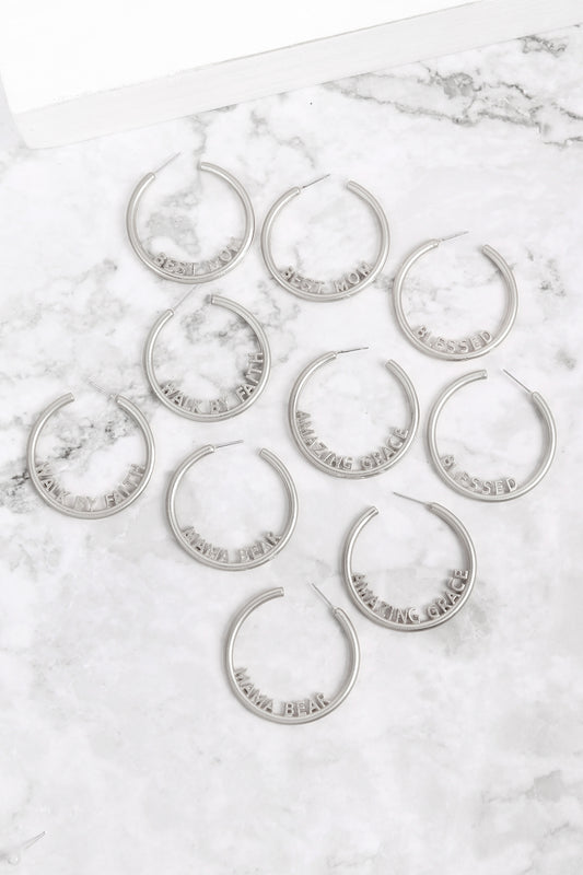 Rounded Hoop Earrings
