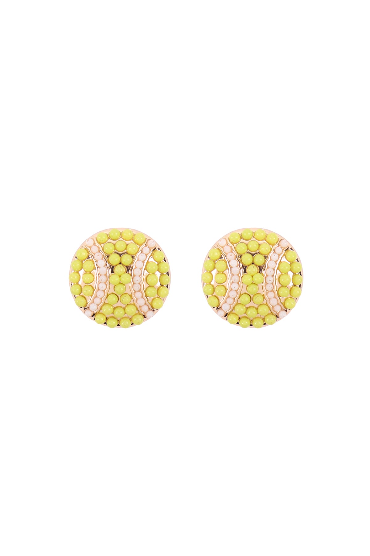 Sports Seed Bead Stud Earrings