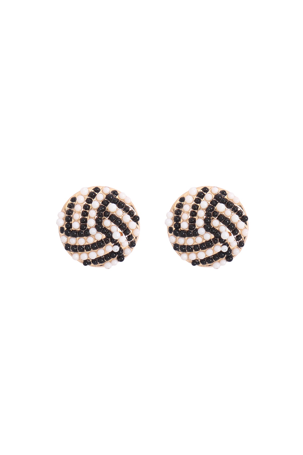 Sports Seed Bead Stud Earrings