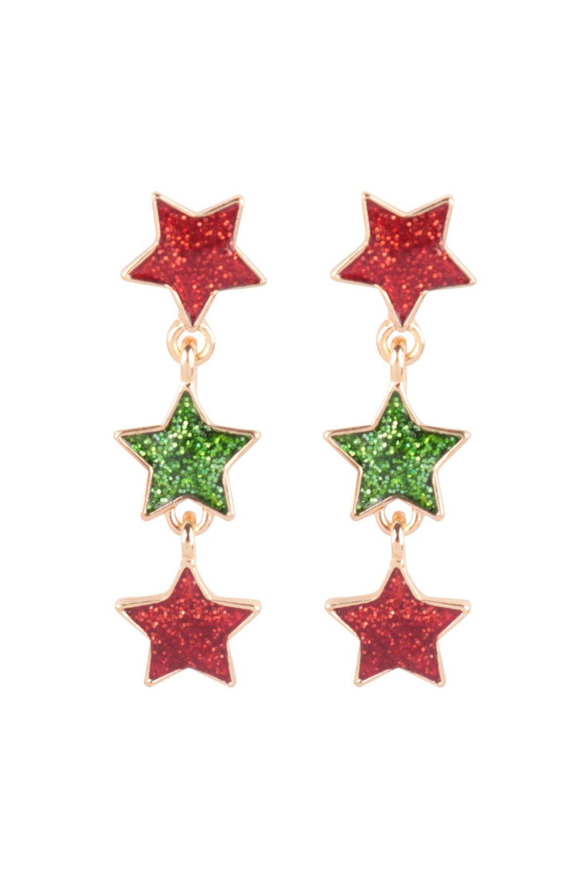 Christmas Santa, Snowman, Candy Cane, Post Set Earrings