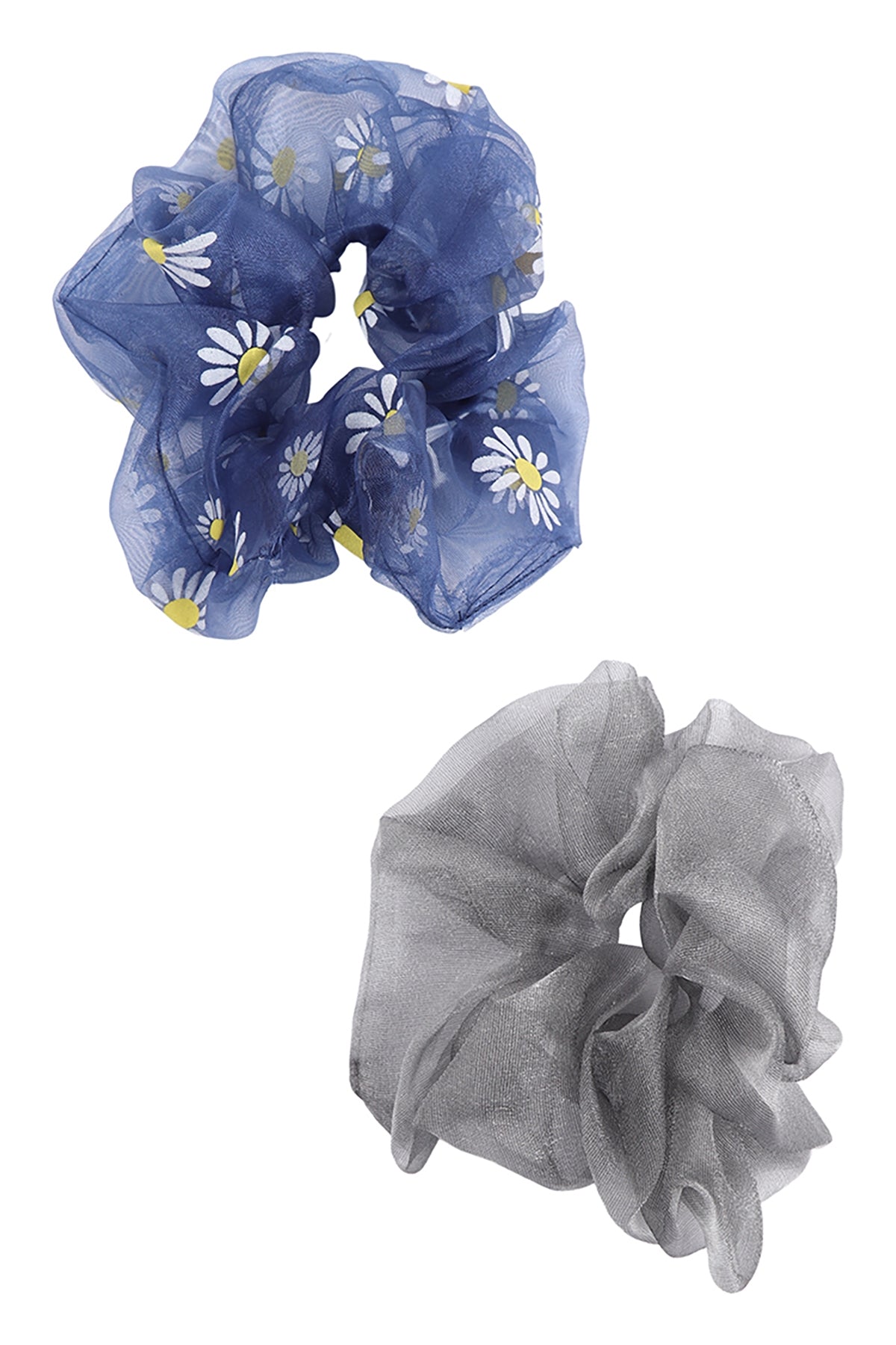 2pcs Set Big Soft Chiffon Hair Scrunchy