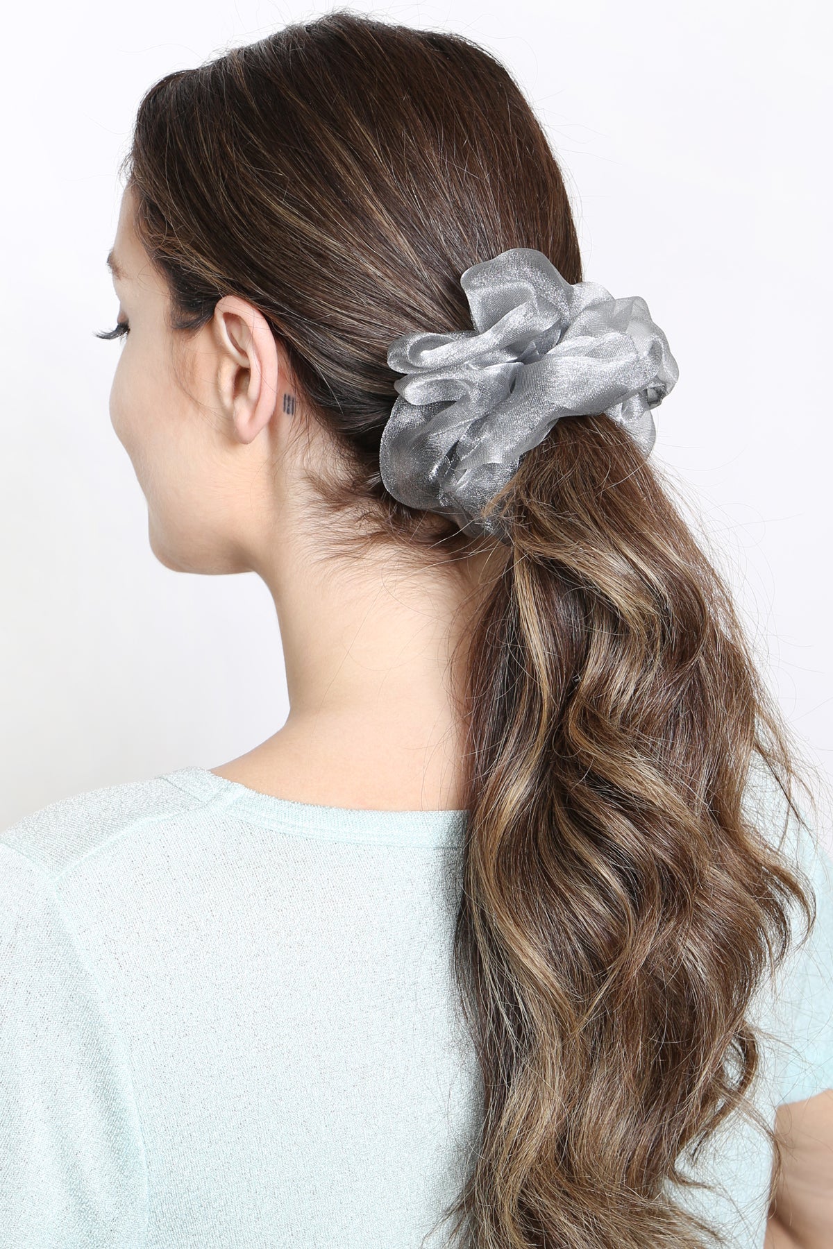 2Pcs Set Big Soft Gauze Hair Scrunchy