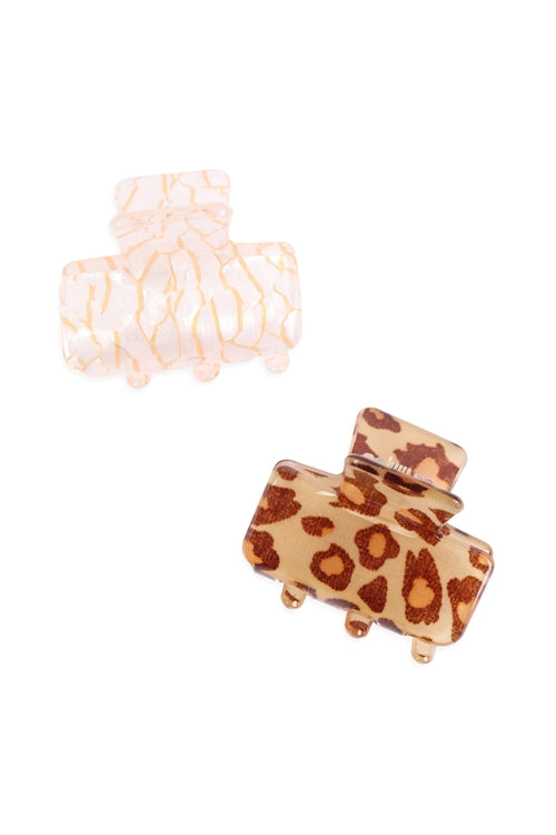 2PCS Set Hair Claw Clip