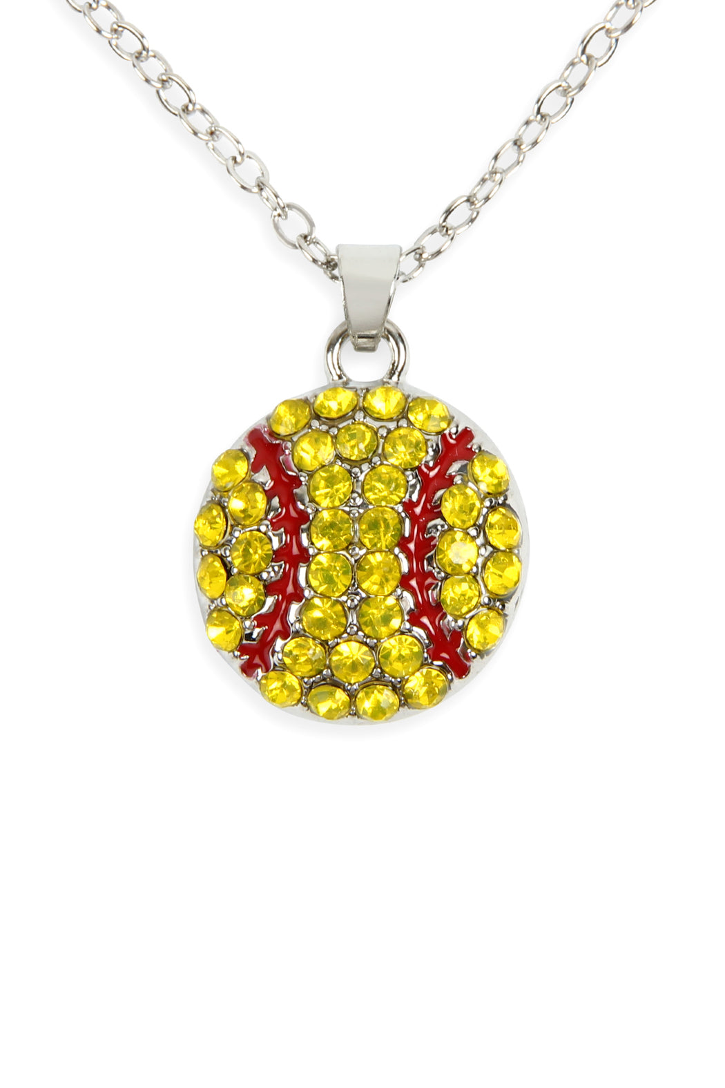 Sports Rhinestone Pendant Necklace