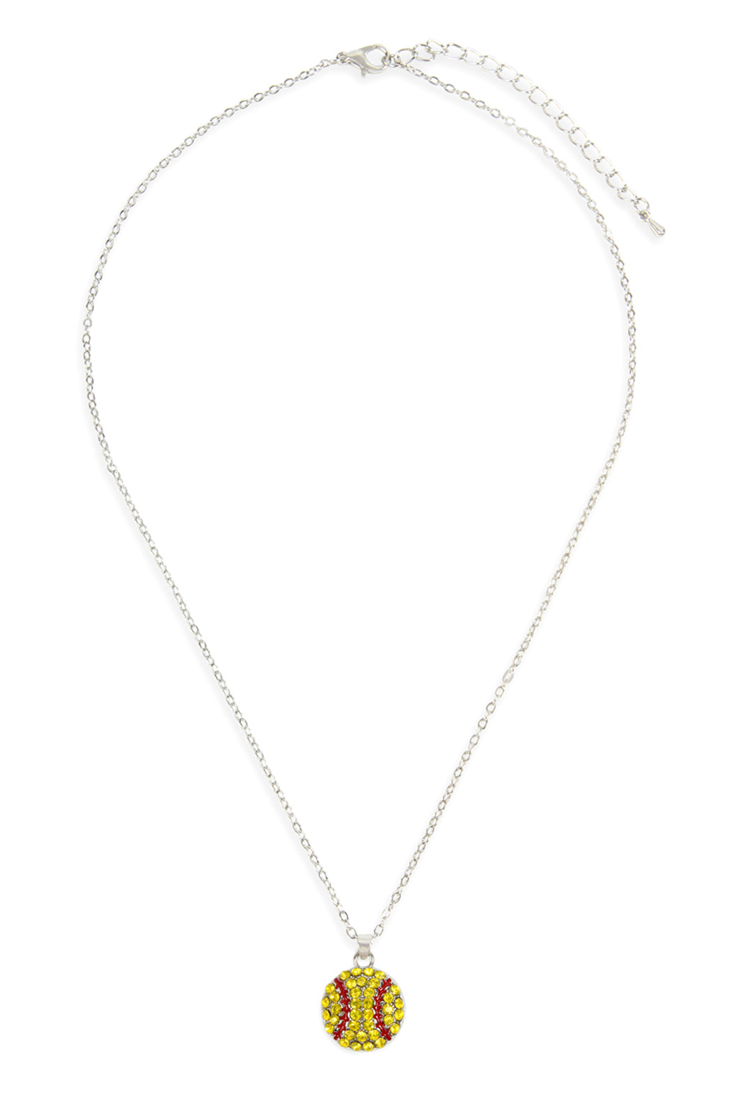 Sports Rhinestone Pendant Necklace