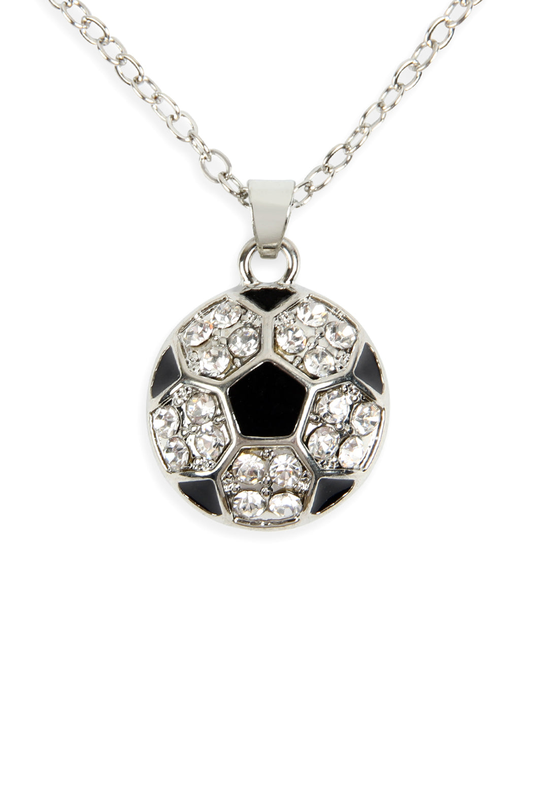 Sports Rhinestone Pendant Necklace