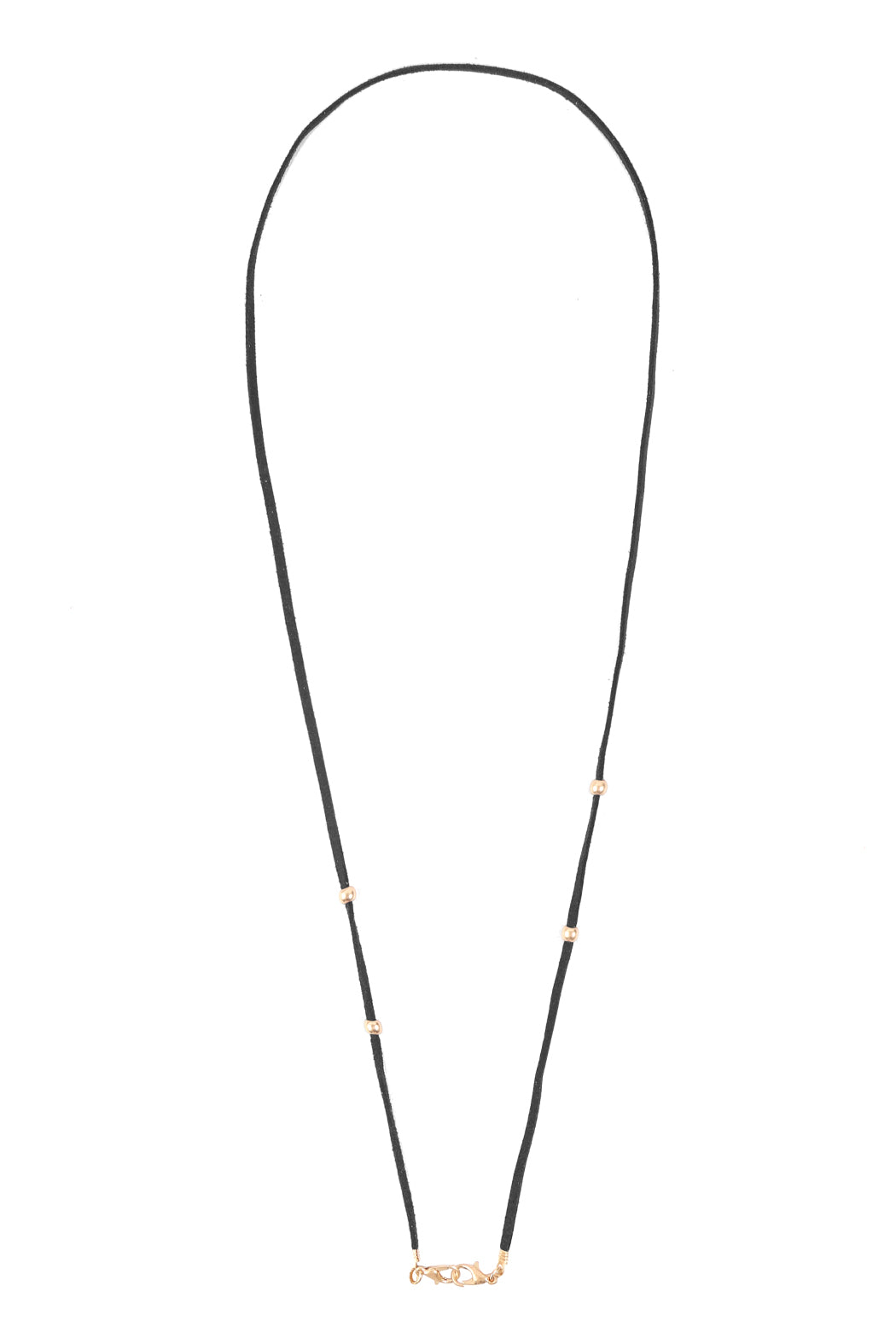 Eyeglasses & Genuine Leather Necklace