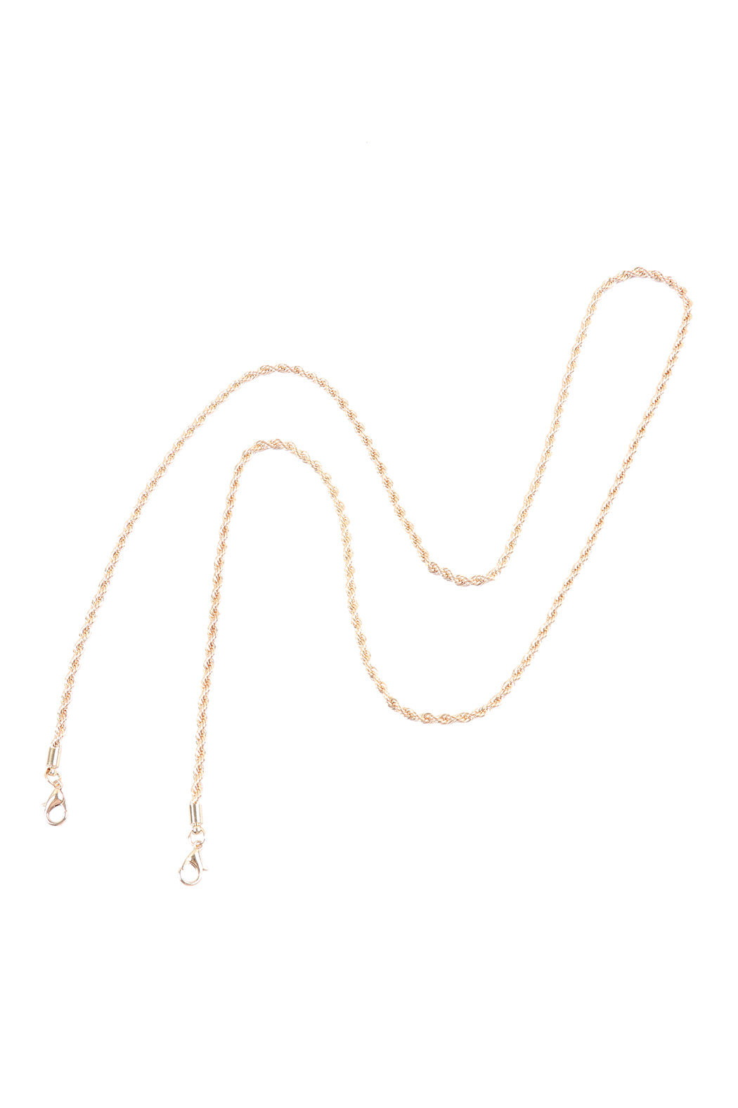 Eyeglasses and Rope Chain Necklace