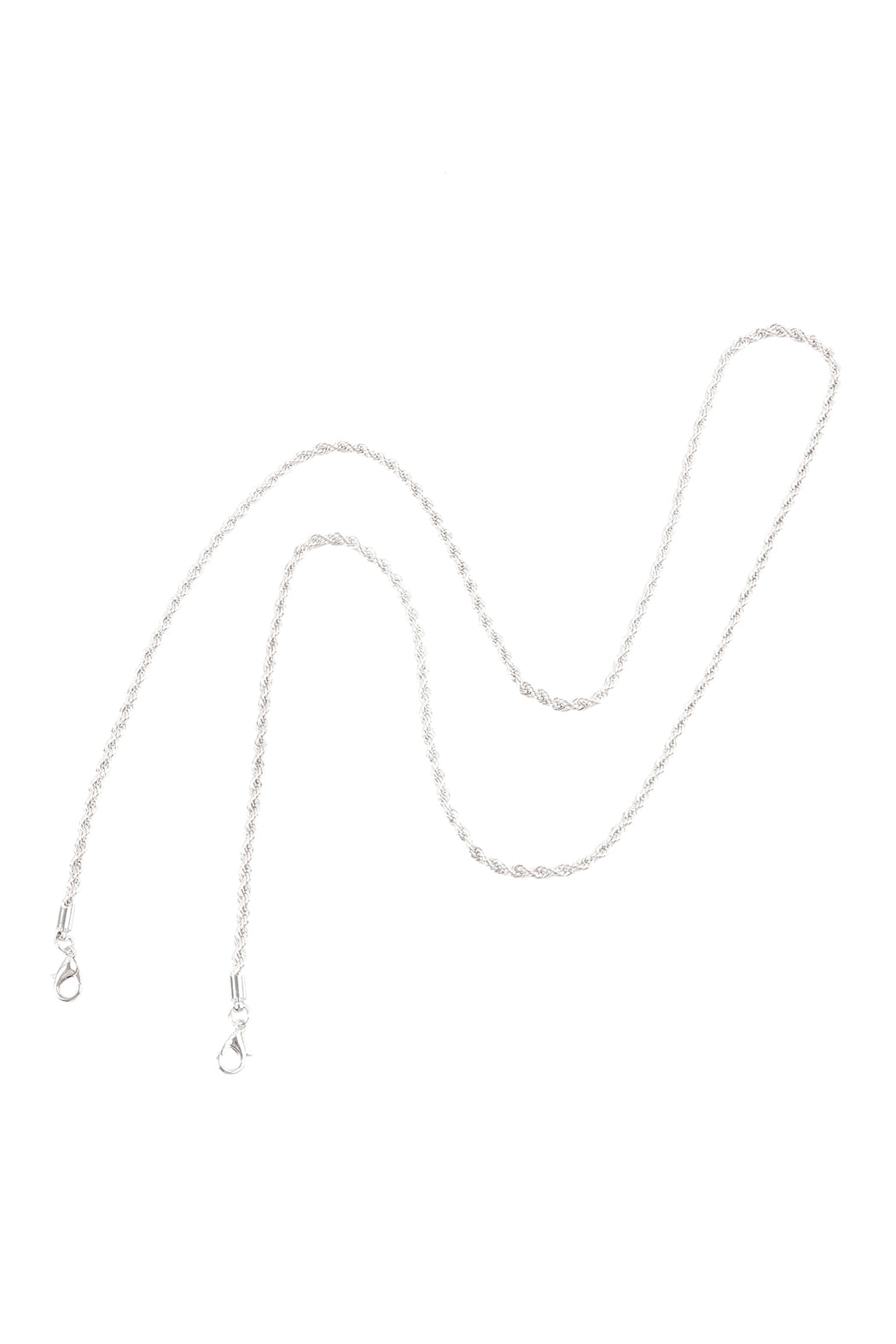 Eyeglasses and Rope Chain Necklace