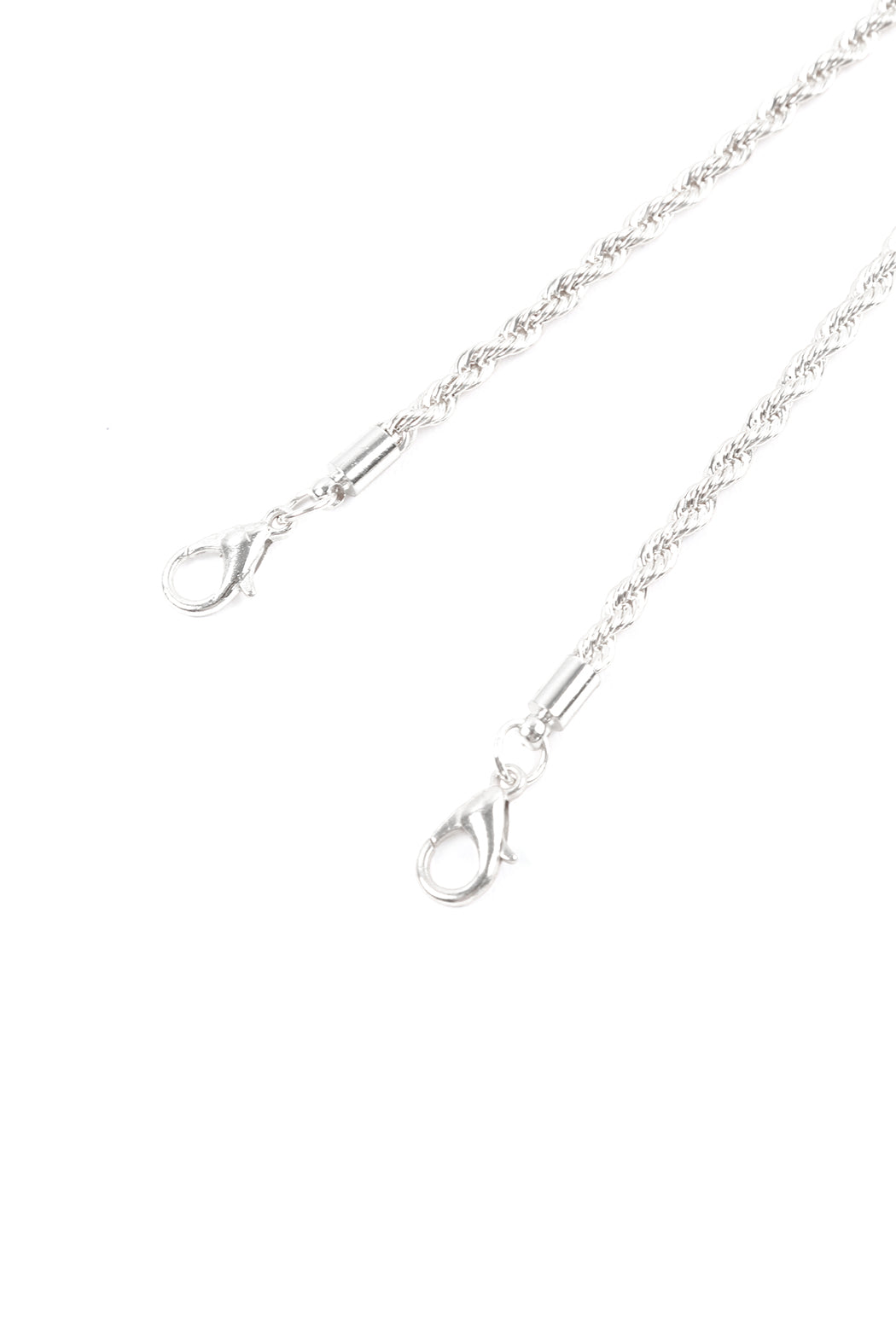 Eyeglasses and Rope Chain Necklace