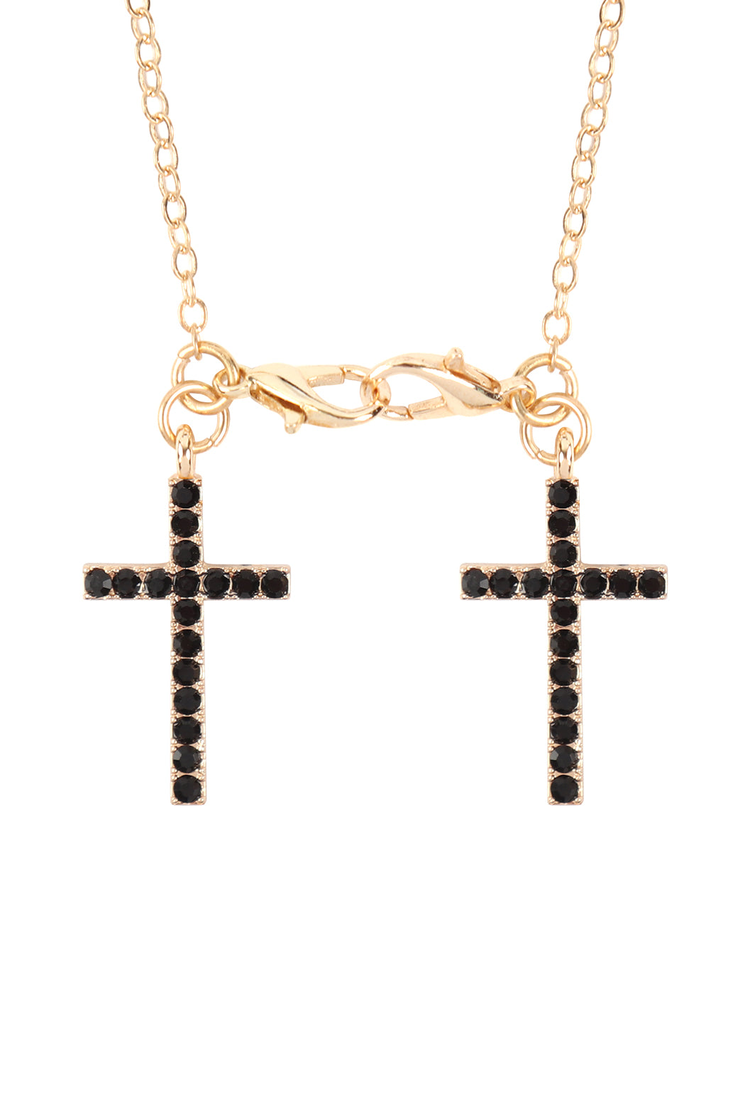 Eyeglasses Holder Cross Rhinestone Necklace