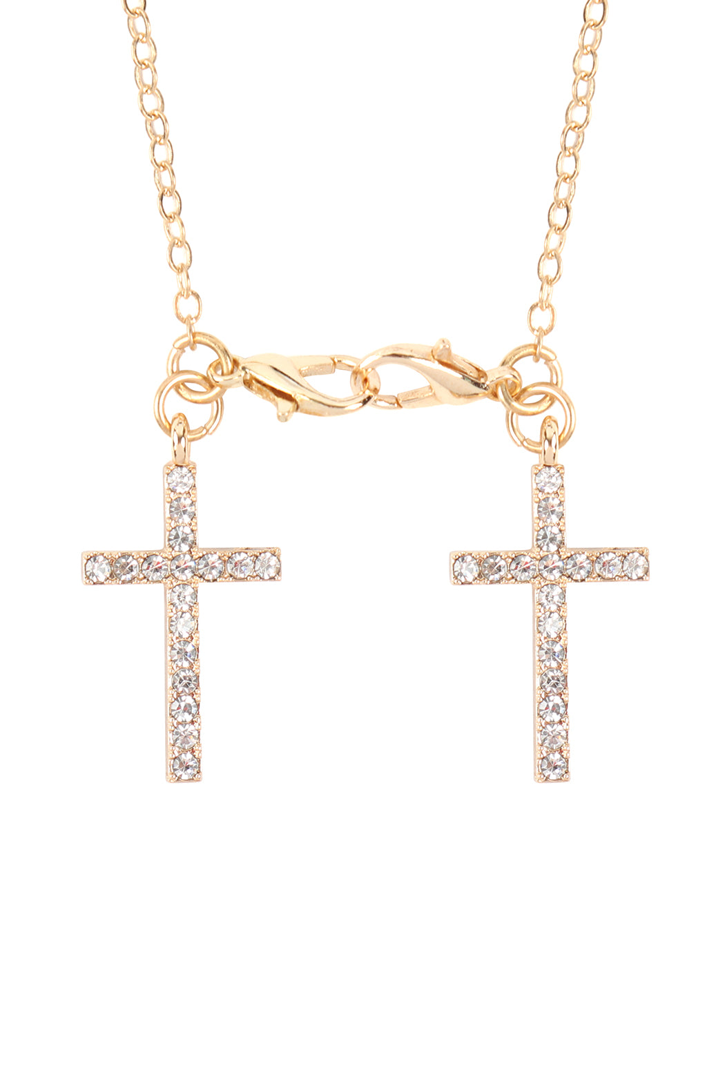 Eyeglasses Holder Cross Rhinestone Necklace