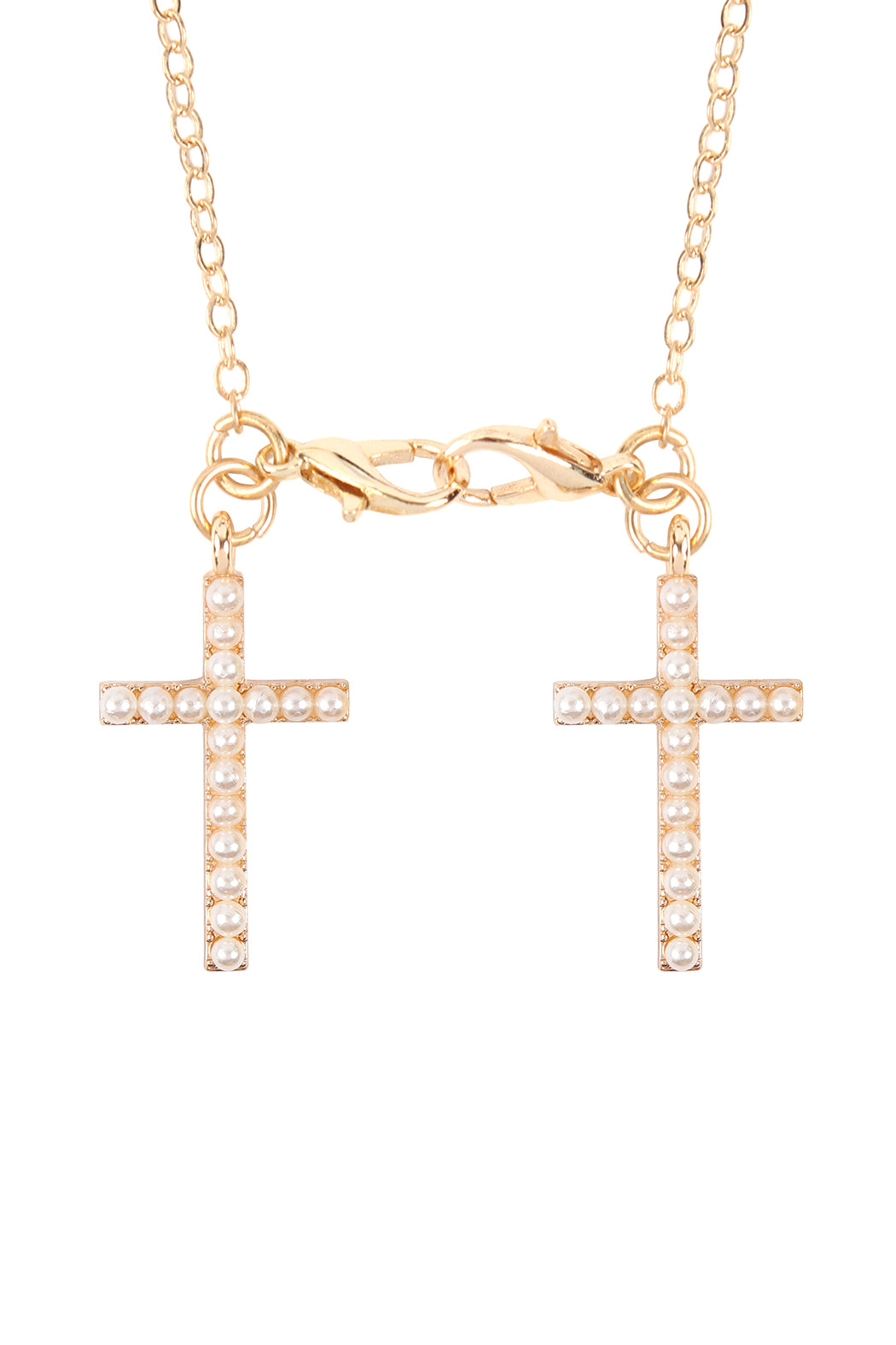 Eyeglasses Holder Cross Rhinestone Necklace