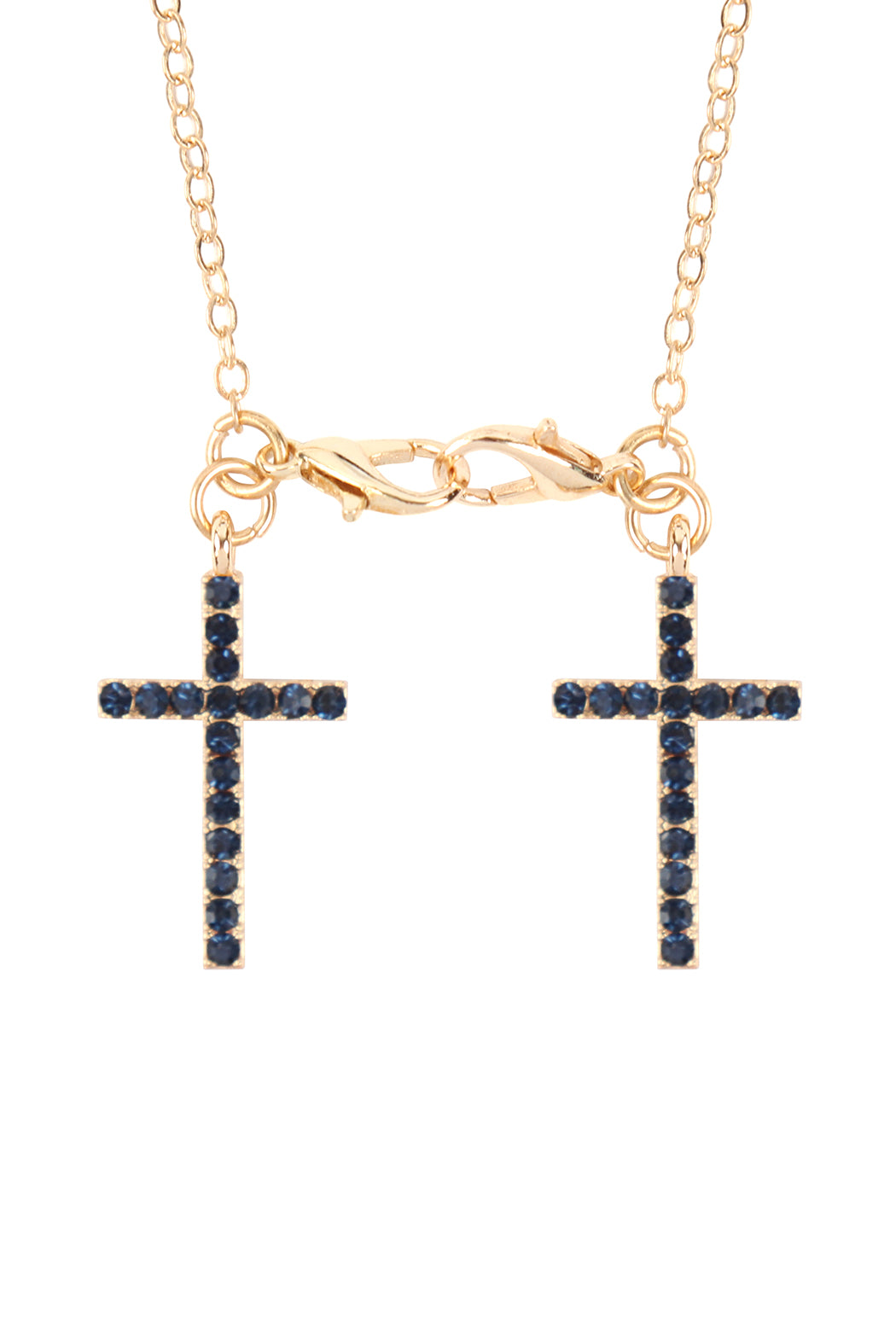 Eyeglasses Holder Cross Rhinestone Necklace