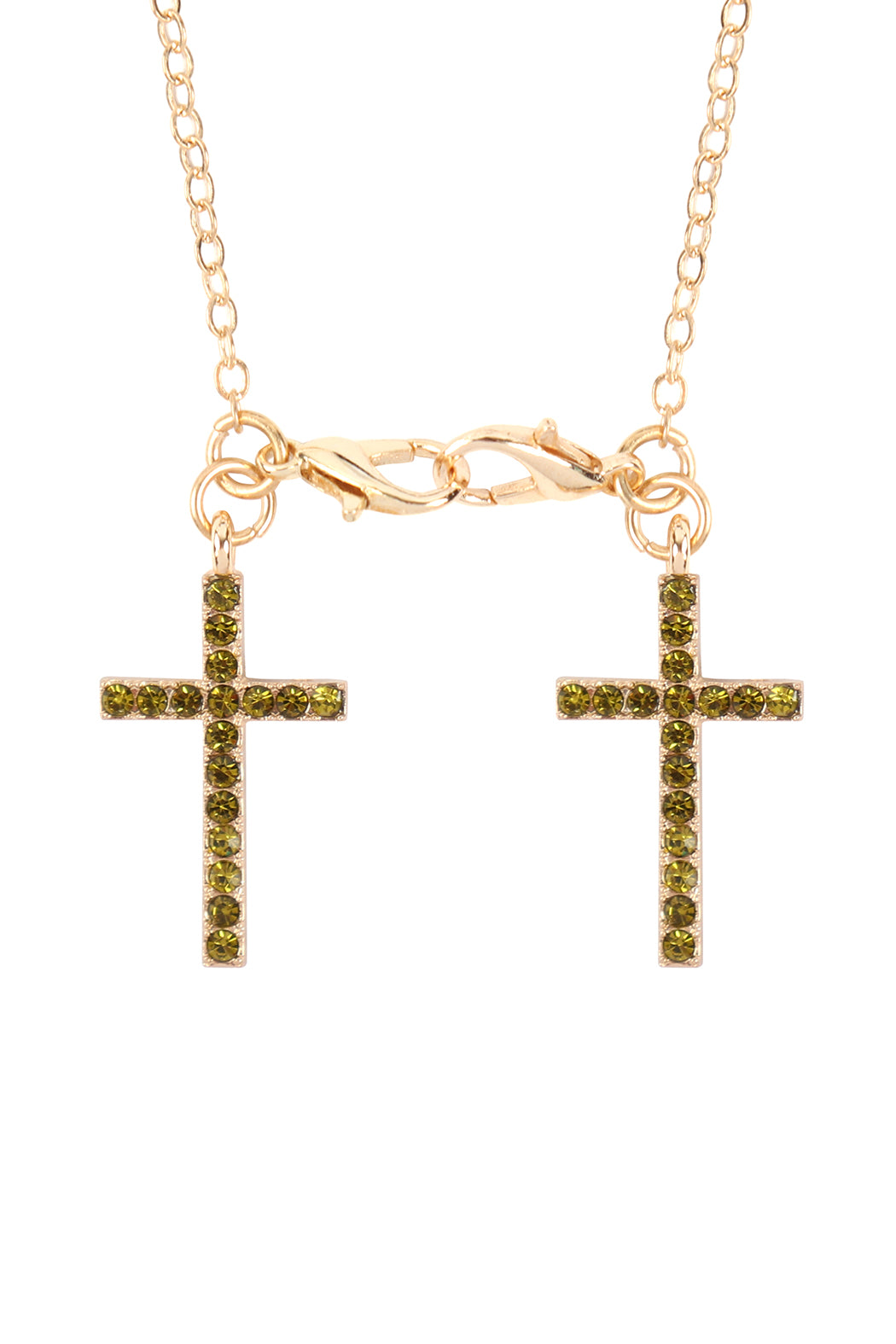 Eyeglasses Holder Cross Rhinestone Necklace