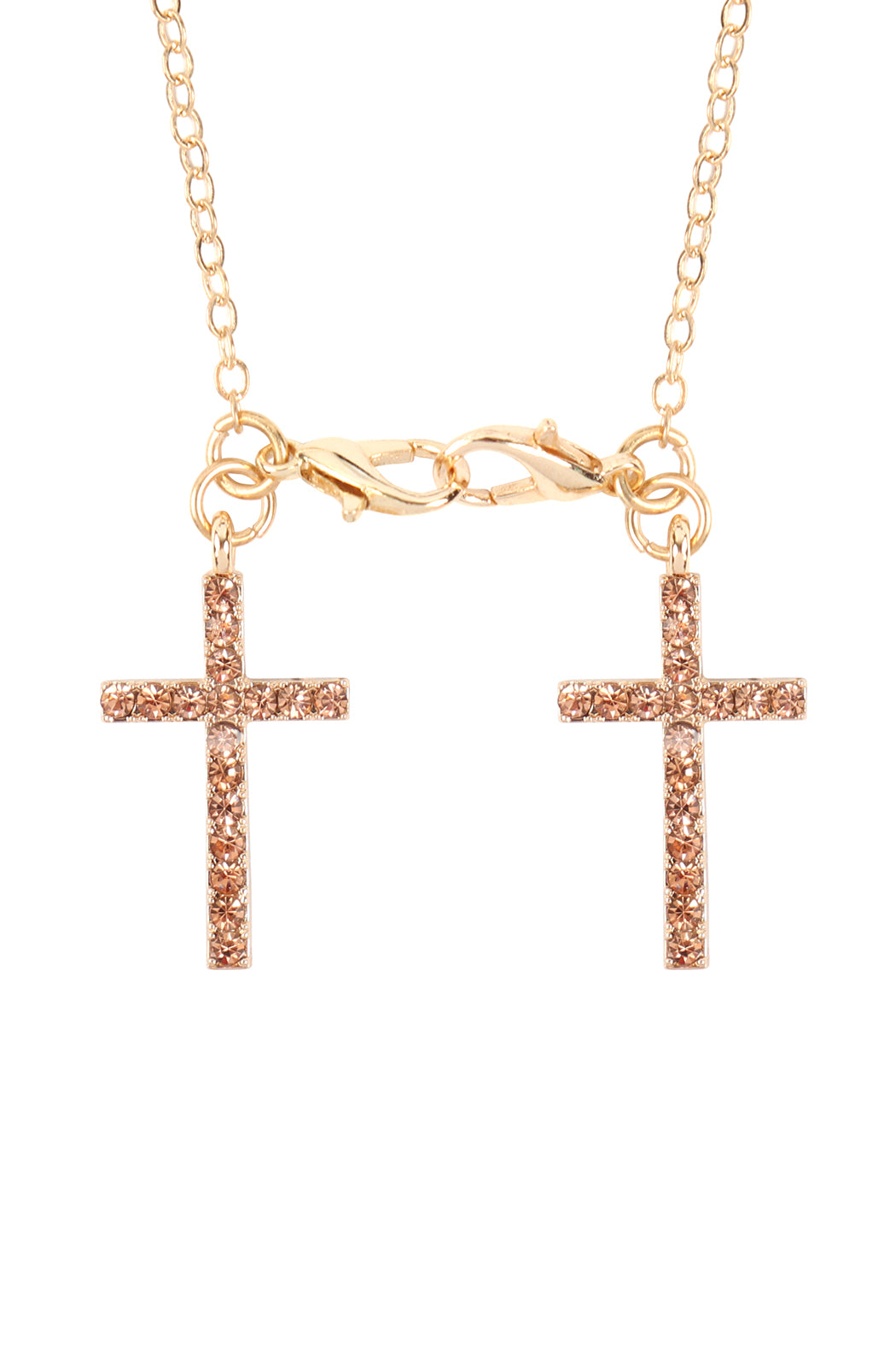 Eyeglasses Holder Cross Rhinestone Necklace