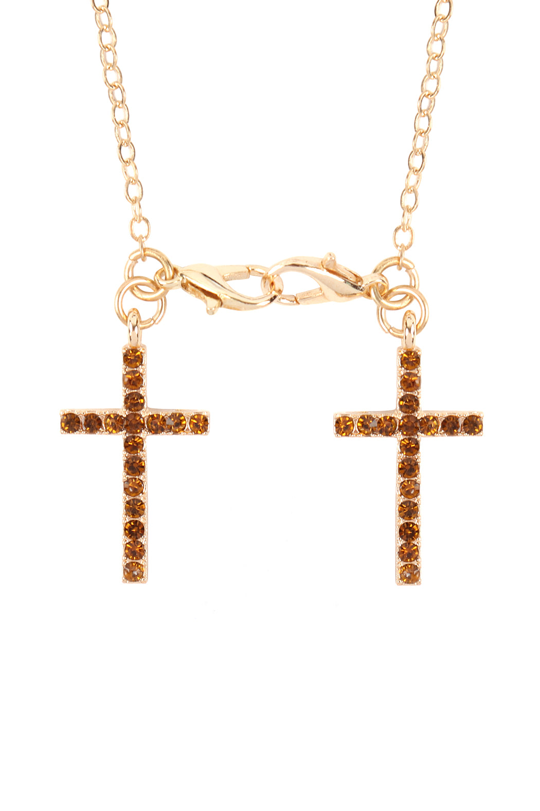 Eyeglasses Holder Cross Rhinestone Necklace