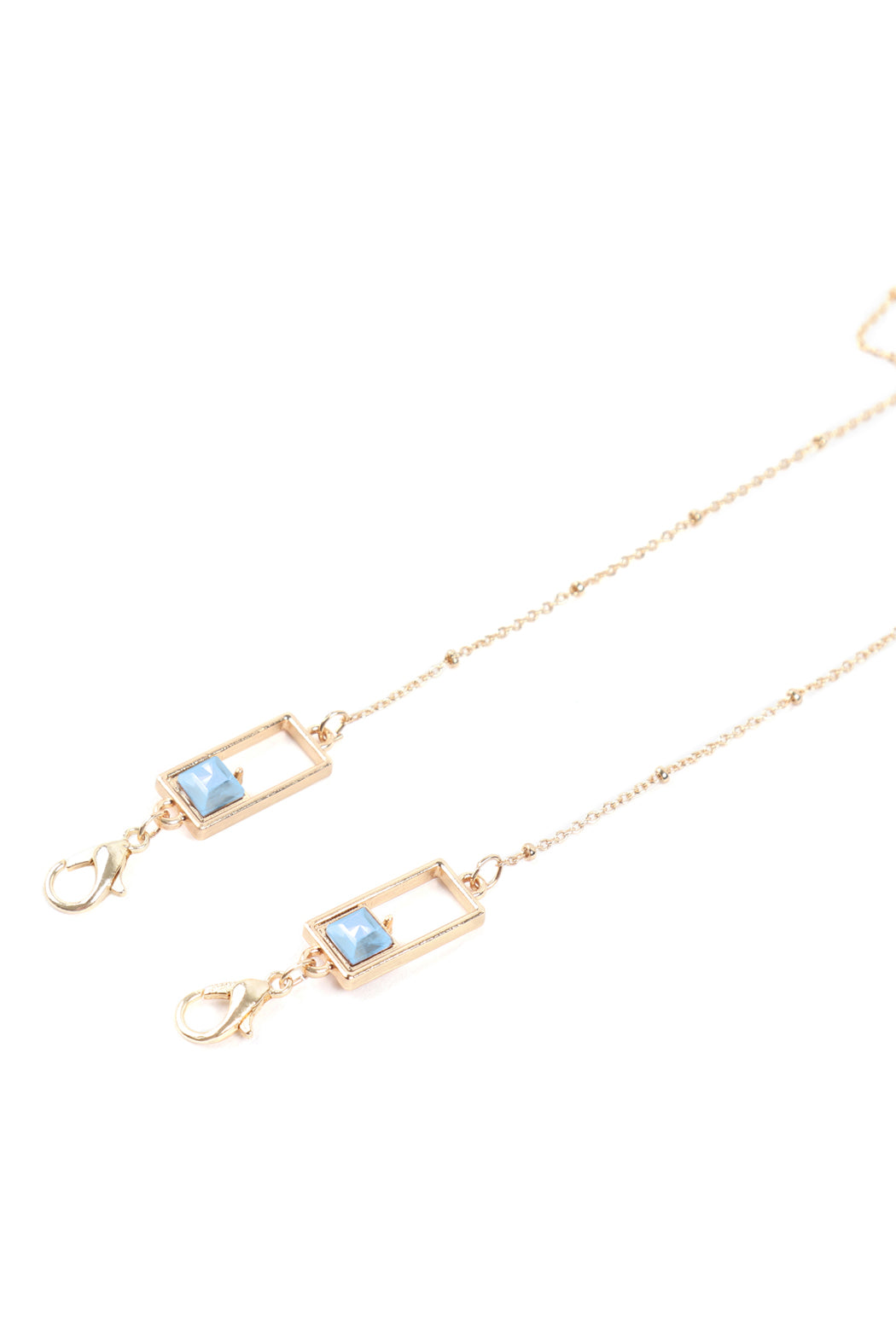 Eyeglasses Holder Chain Square Beads Necklace