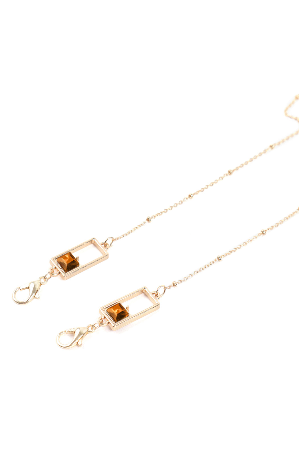 Eyeglasses Holder Chain Square Beads Necklace