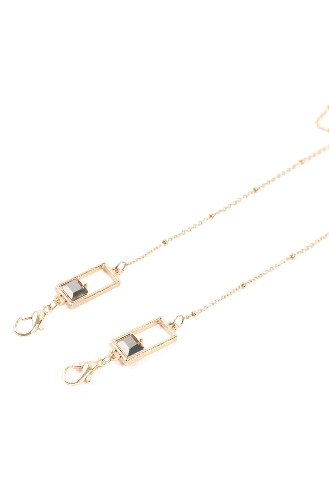 Eyeglasses Holder Chain Square Beads Necklace