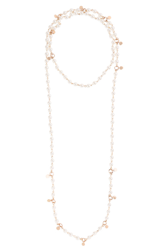 Acrylic Pearl Long Necklace