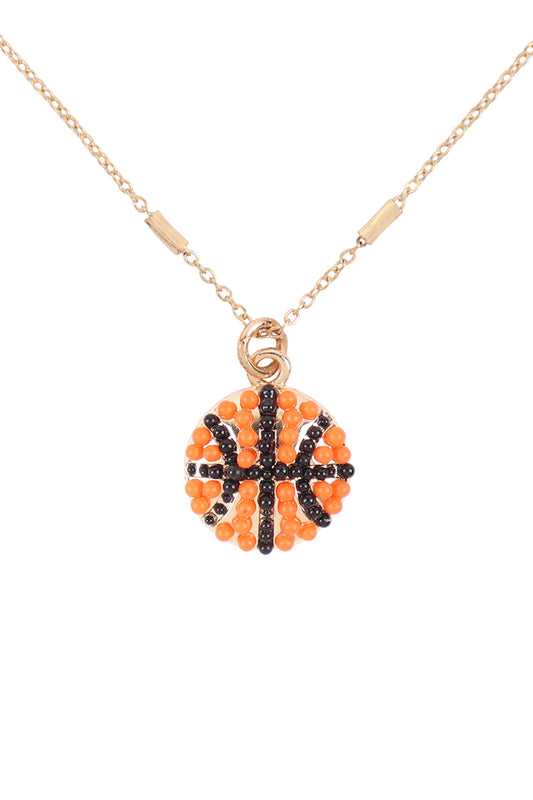 Sports Seed Bead Chain Necklace