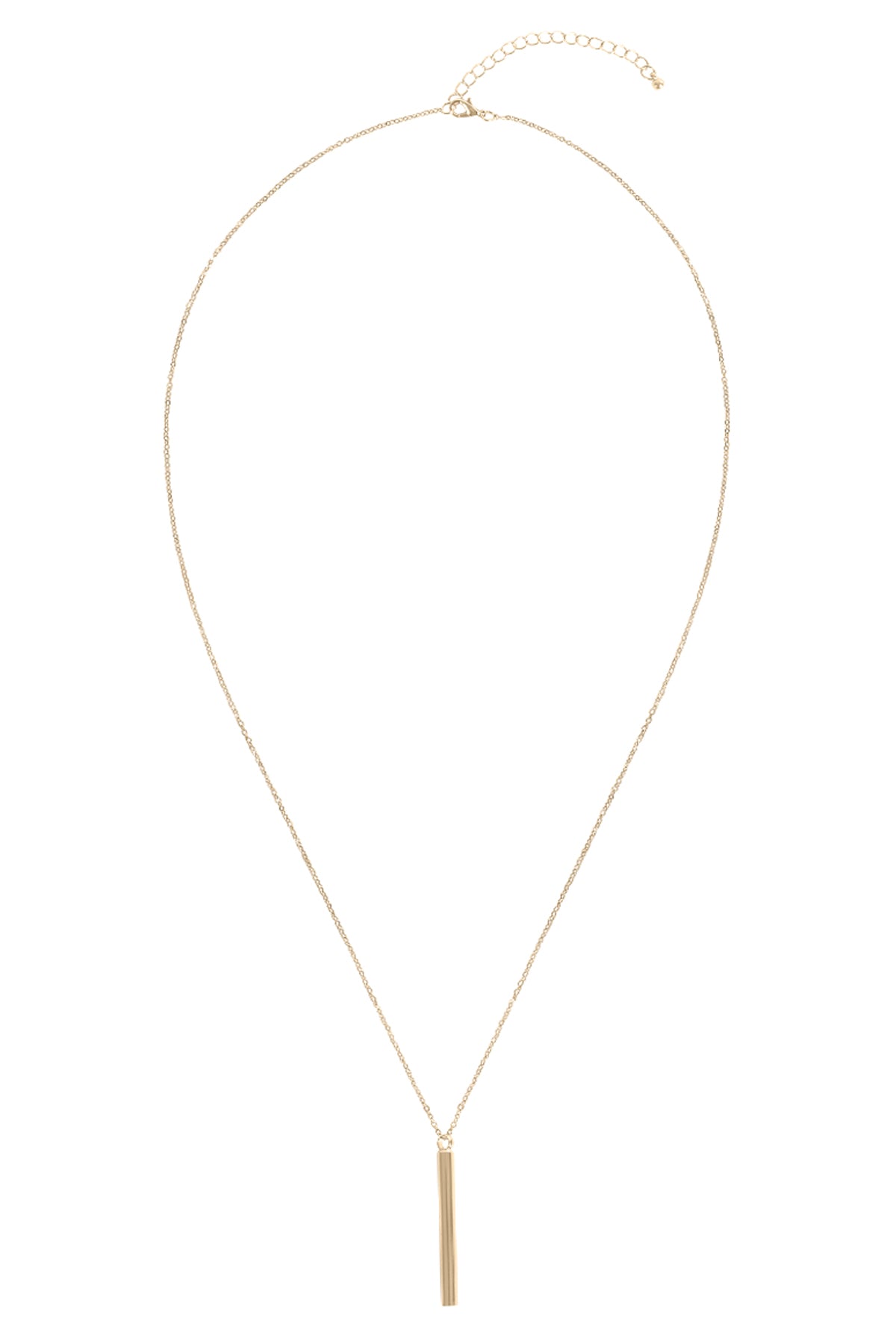Vertical Bar Pendant Necklace