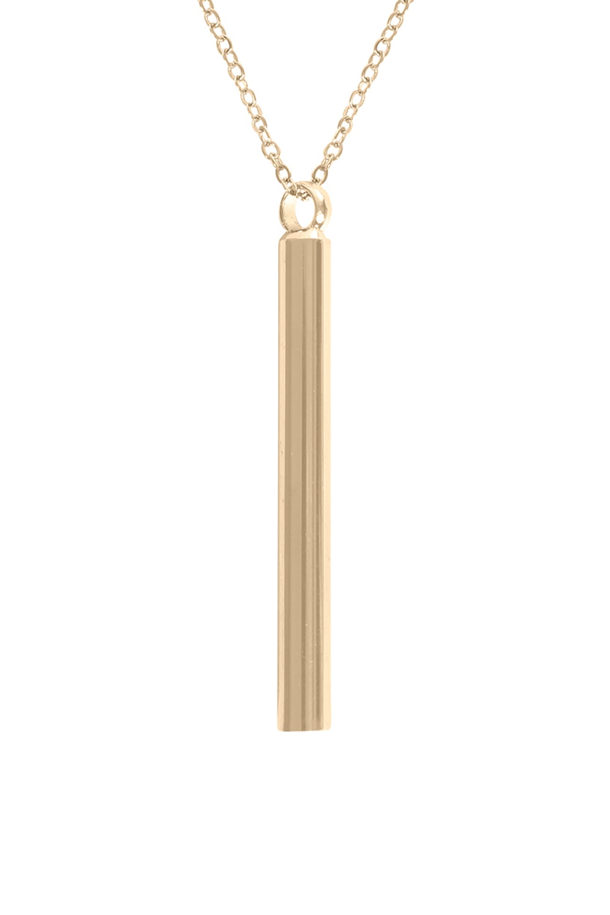 Vertical Bar Pendant Necklace