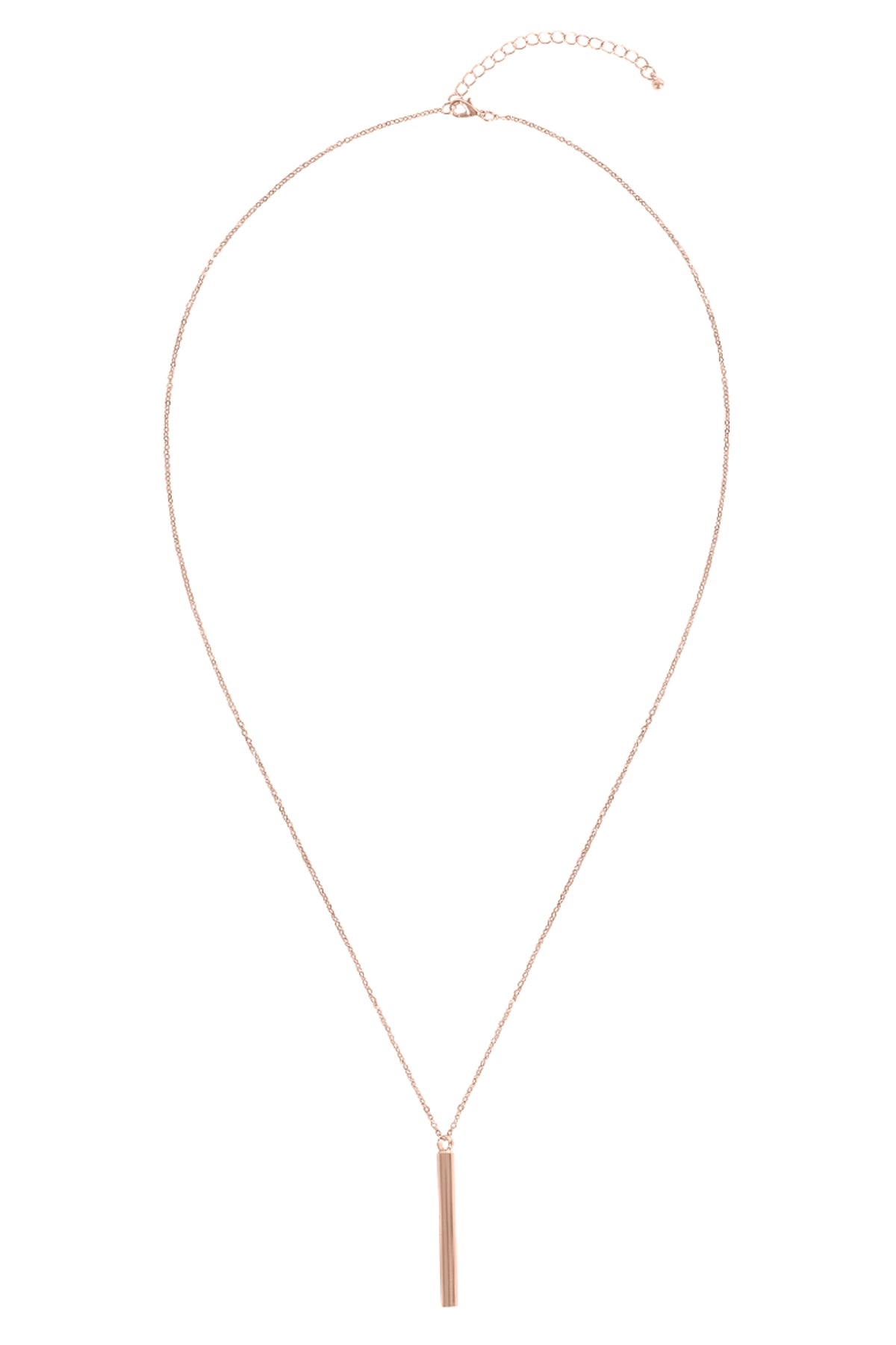 Vertical Bar Pendant Necklace